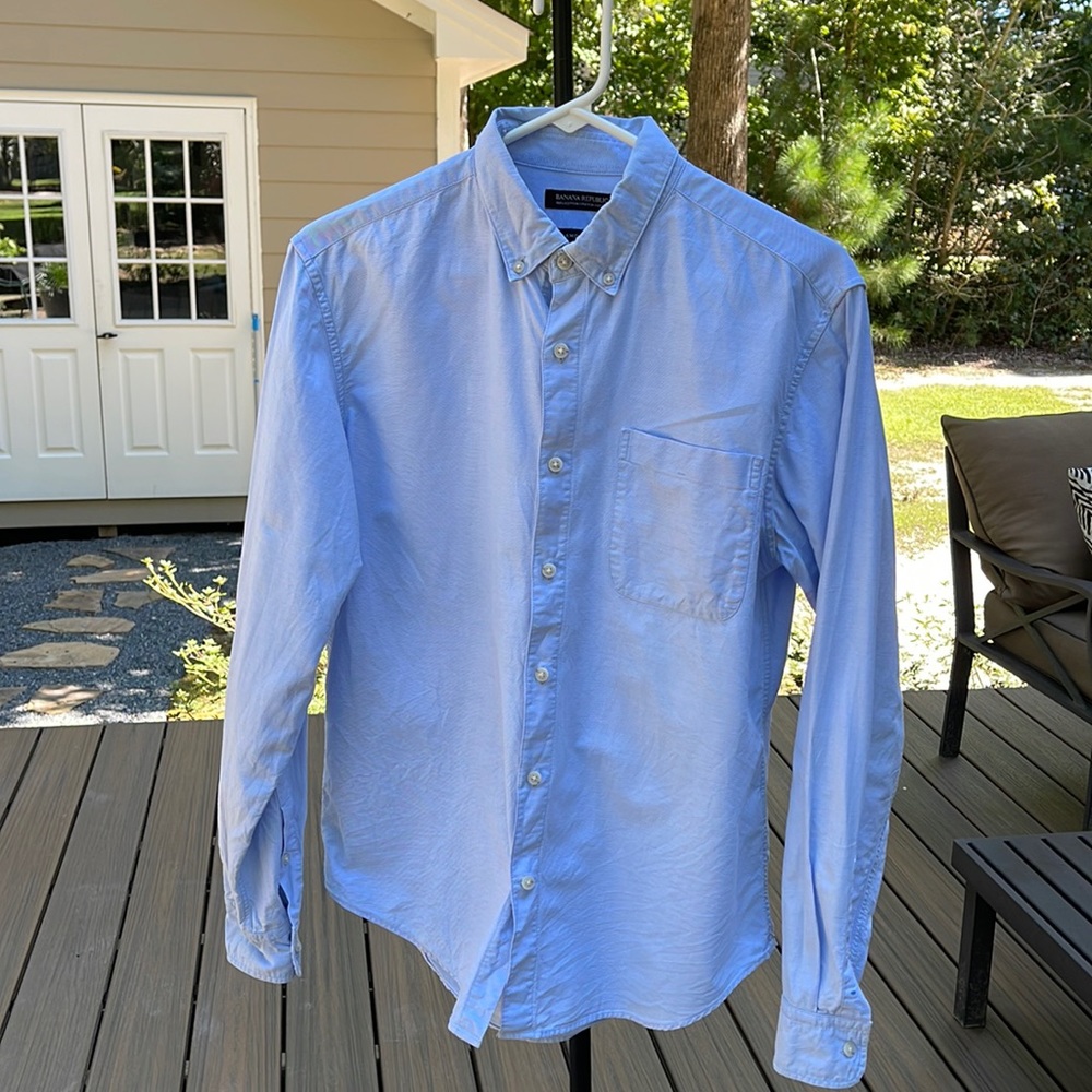 Banana Republic blue Oxford, SMALL